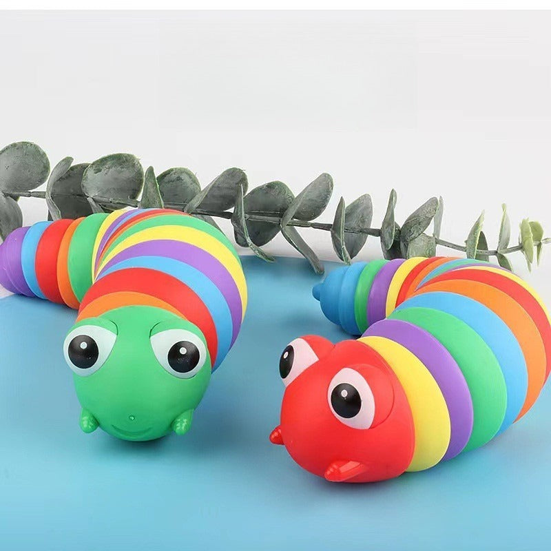 Rainbow Caterpillar Fidget Toy Stretch Sensory Toy