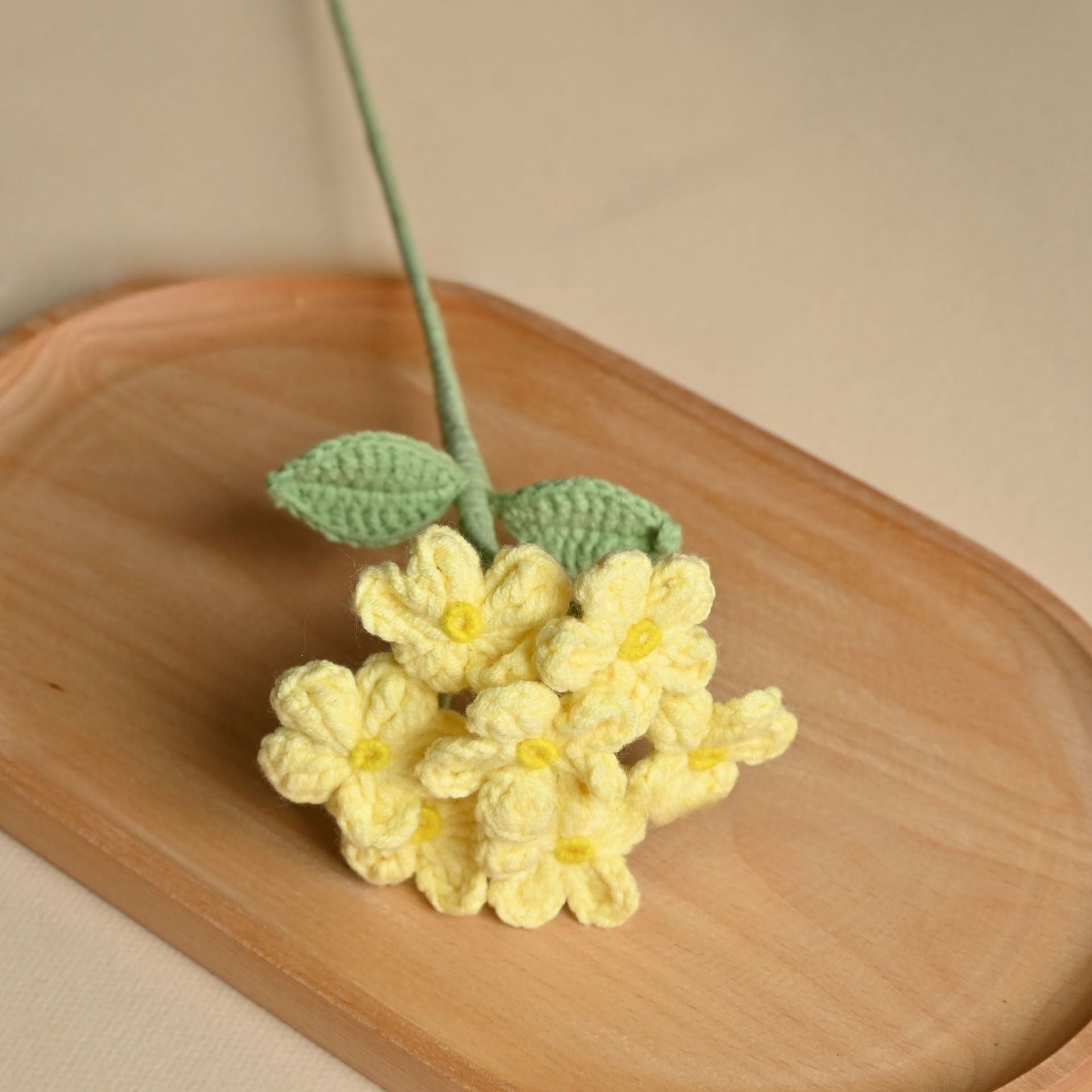 Handmade Crochet Flower Bouquet Yarn Floral Home Decor