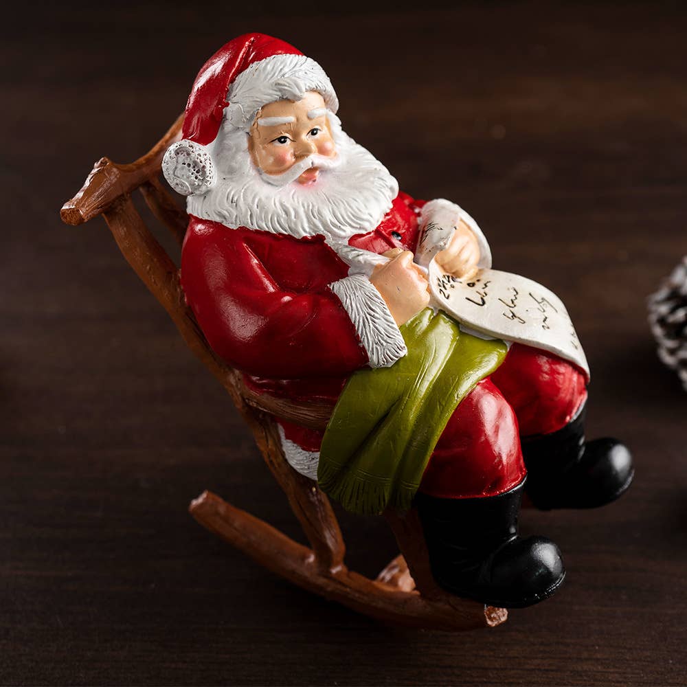 Santa Claus Resin Figurine Christmas Table Decoration