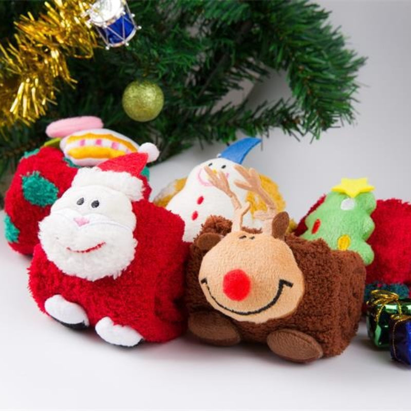 Christmas Coral Fleece Cozy Winter Holiday Socks