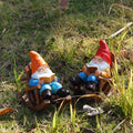 Reading Gnome Resin Figurine Garden Fairy Yard Decor