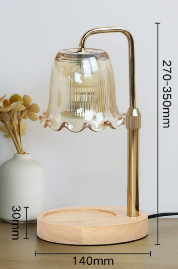Valentine’s Day Wood Base Wax Melt Warmer Lamp Dimmable