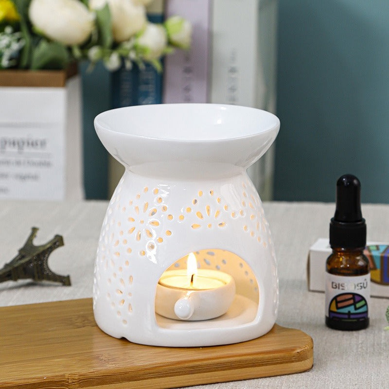 Ceramic Essential Oil Burner Aromatherapy Wax Melt Warmer