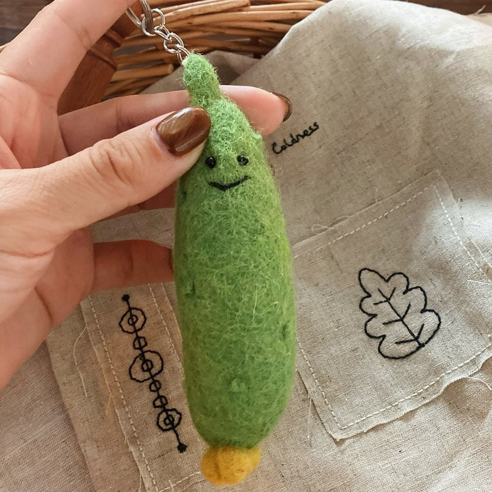 Vegetable Wool Felt Keychain Cute Bag Charm