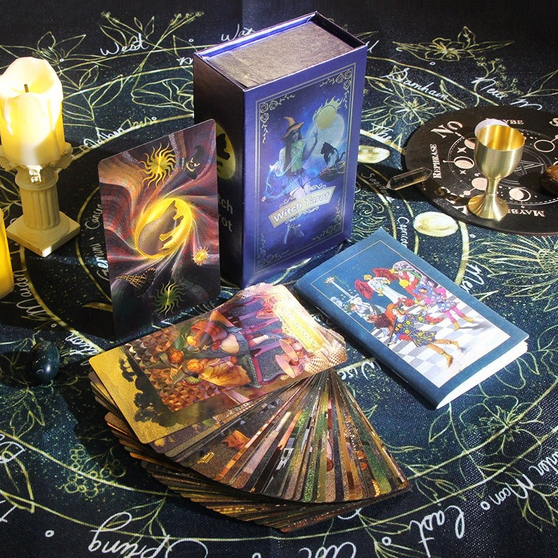 Classic Tarot Card Deck with Gift Box Mystical Divination Cards
