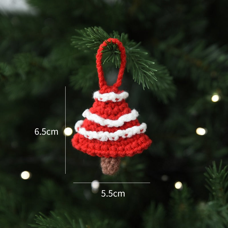 Christmas Crochet Ornament Handmade Holiday Tree Hanging Decor