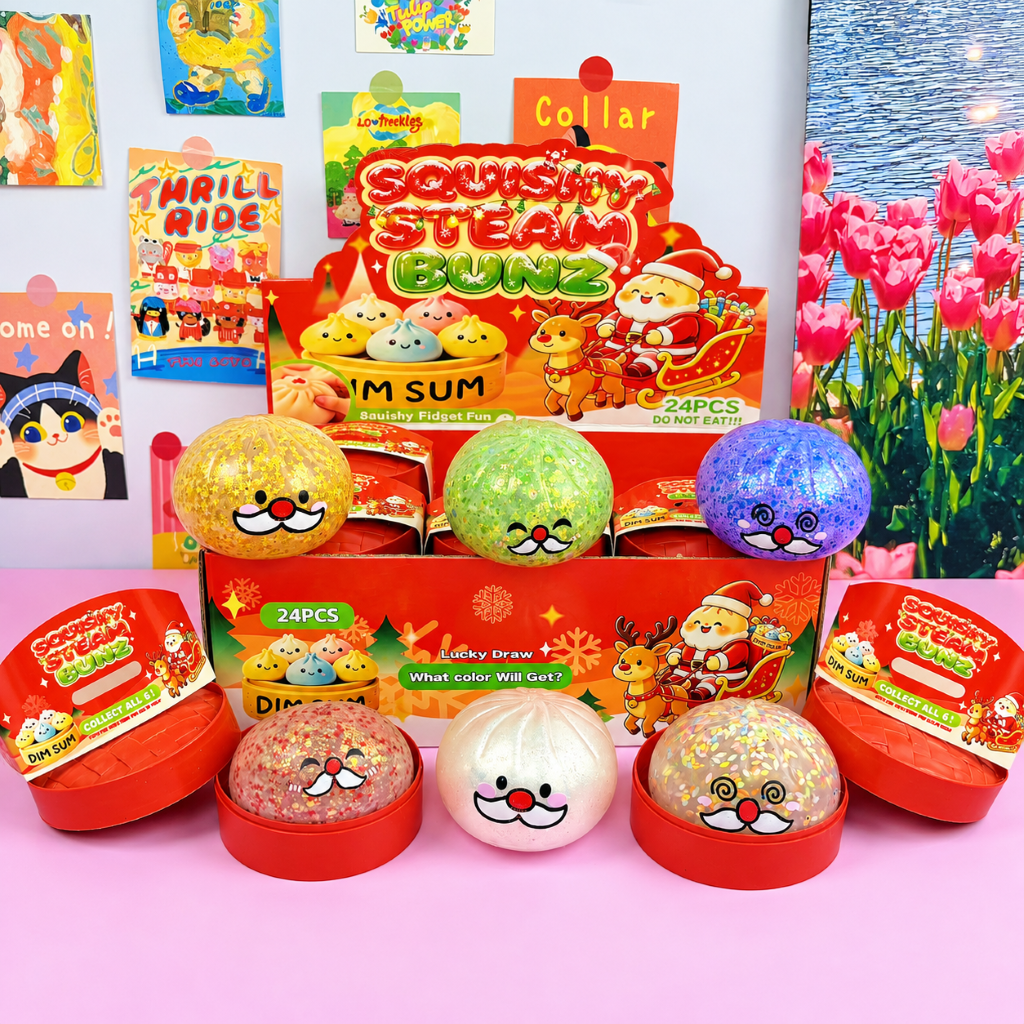 Christmas Dumping Shape Squishy Ball Stress Relief Toy Gift