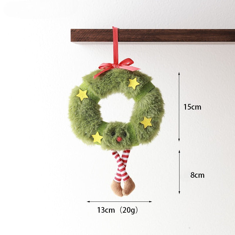 Christmas Plush Tree Decor Hanging Ornament and Tabletop Decoration