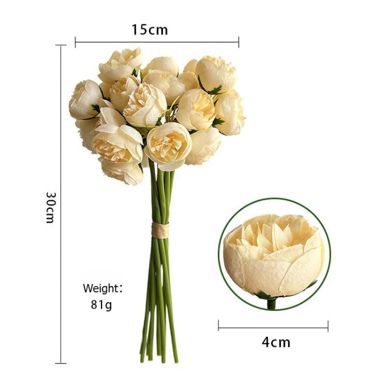 Artificial Peony Flower Bouquet Faux Floral Wedding Home Decor