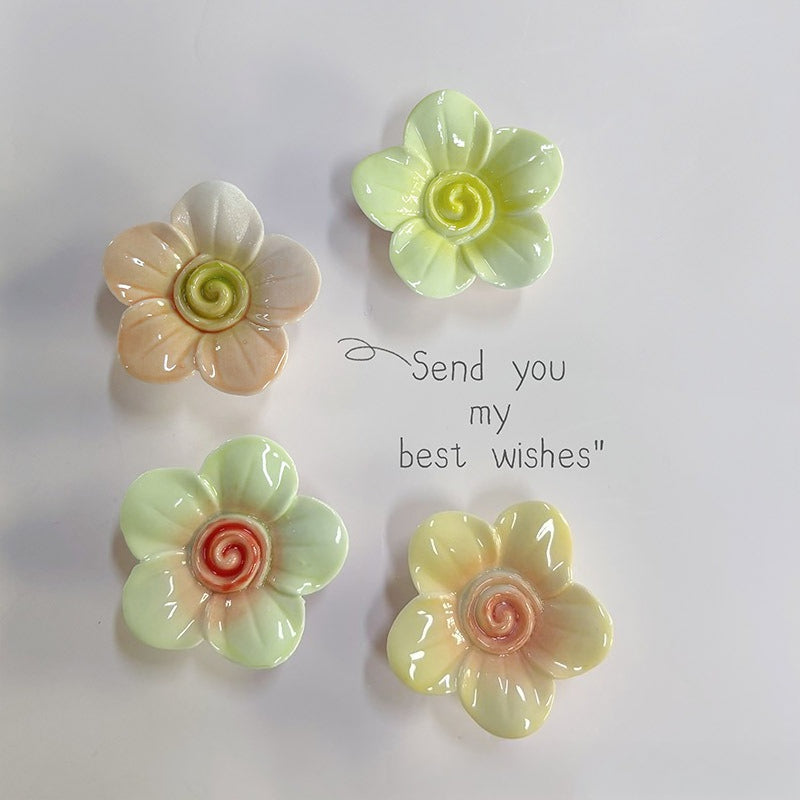 Ceramic Mini Flower Assortment Handcrafted Decorative Accent