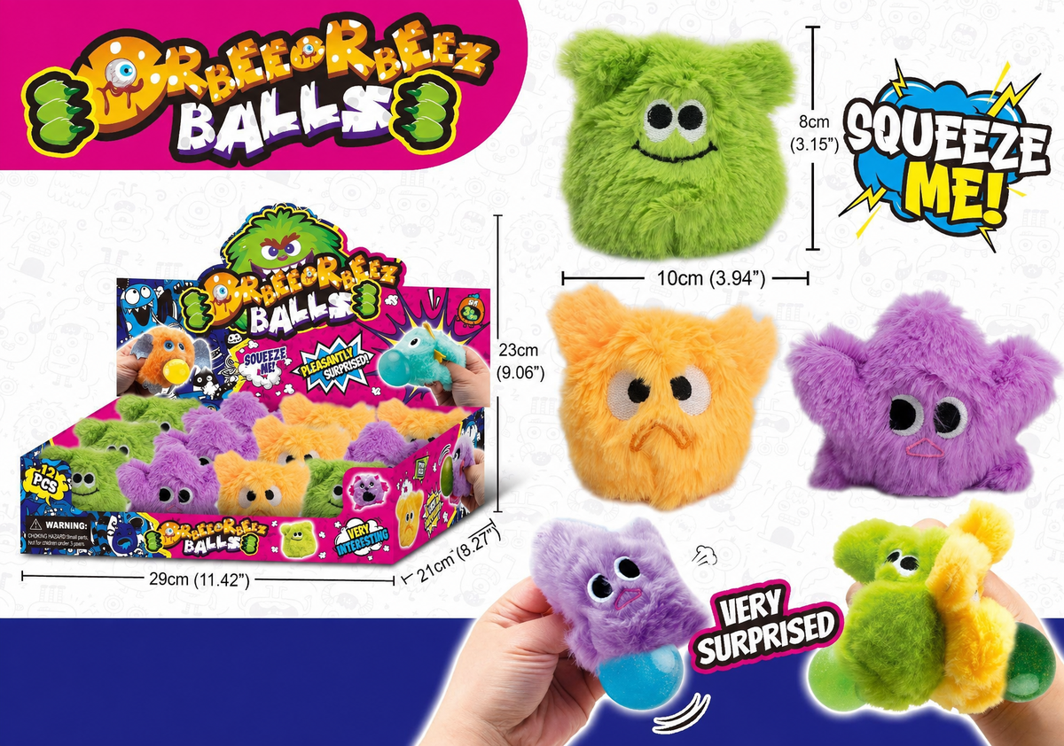 Squishy Stress Relief Ball Toy Cute Animal Monster Squeeze