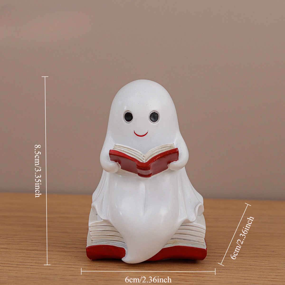 Halloween Ghost Resin Figurine Moon Night Tabletop Decor