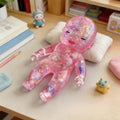 Glitter Jelly Doll Squishy Toy Soft Squeeze Stress Relief