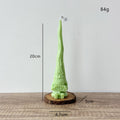Christmas Gnome Candle Holiday Decor Festive Tabletop Accent Gift