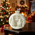 Christmas Ball Candle Holiday Decorative Candle for Seasonal Home Decor