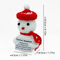 Christmas Crochet Plush Figurines Holiday Tabletop Decor