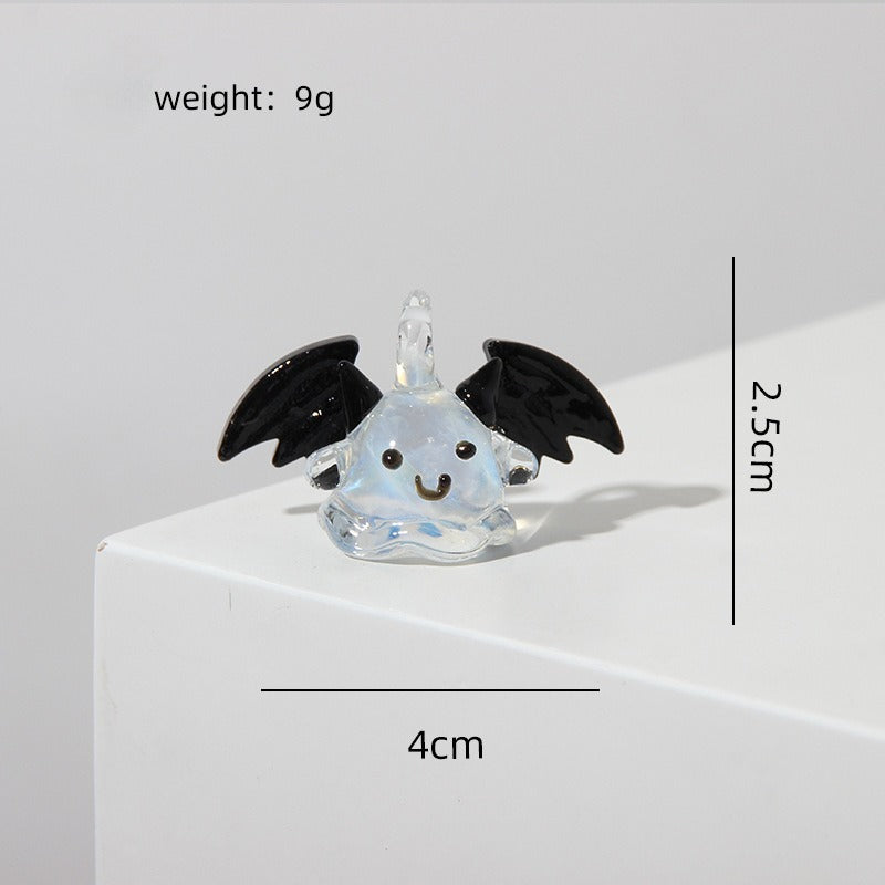 Handmade Glass Halloween Pendant Crystal Charm Hanging Decor