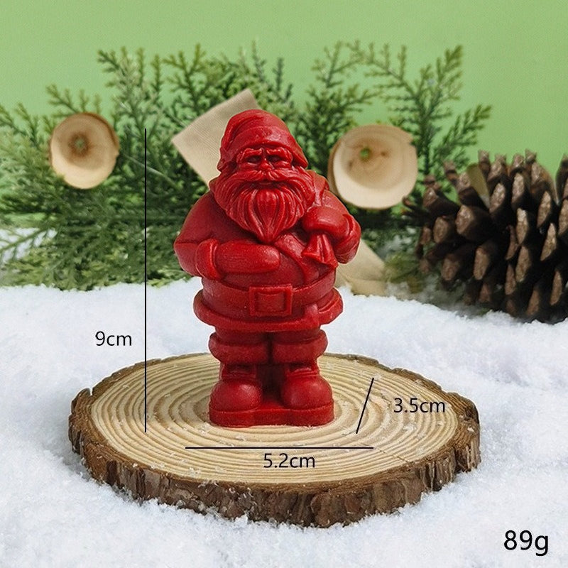 Christmas Santa Candle Holiday Decorative Candle Seasonal Home Decor