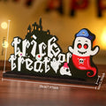 Halloween Wooden Tabletop Sign Seasonal Decor