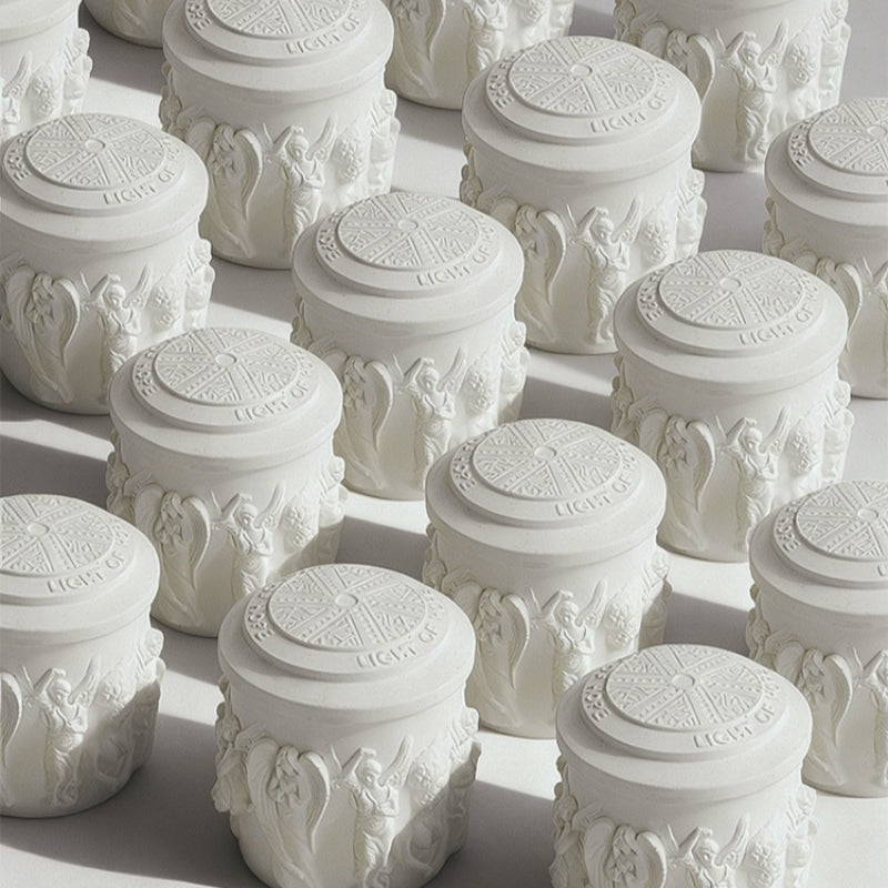 Plaster Candle Holder Scented Wax Candle Decorative Gift