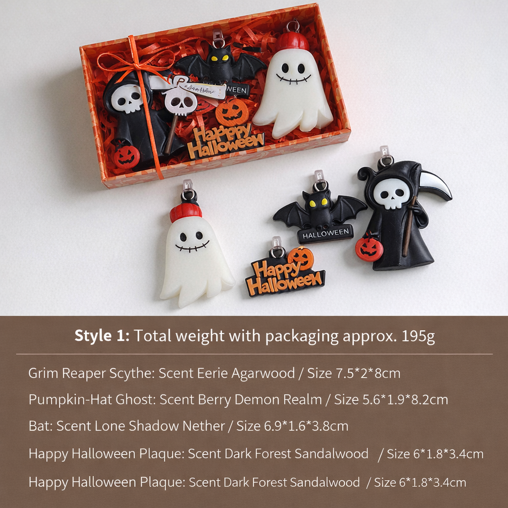 Halloween Scented Wax Candle Gift Set Seasonal Home Decor