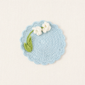 Crochet Flower Coaster Handmade Table Mat Floral Home Decor