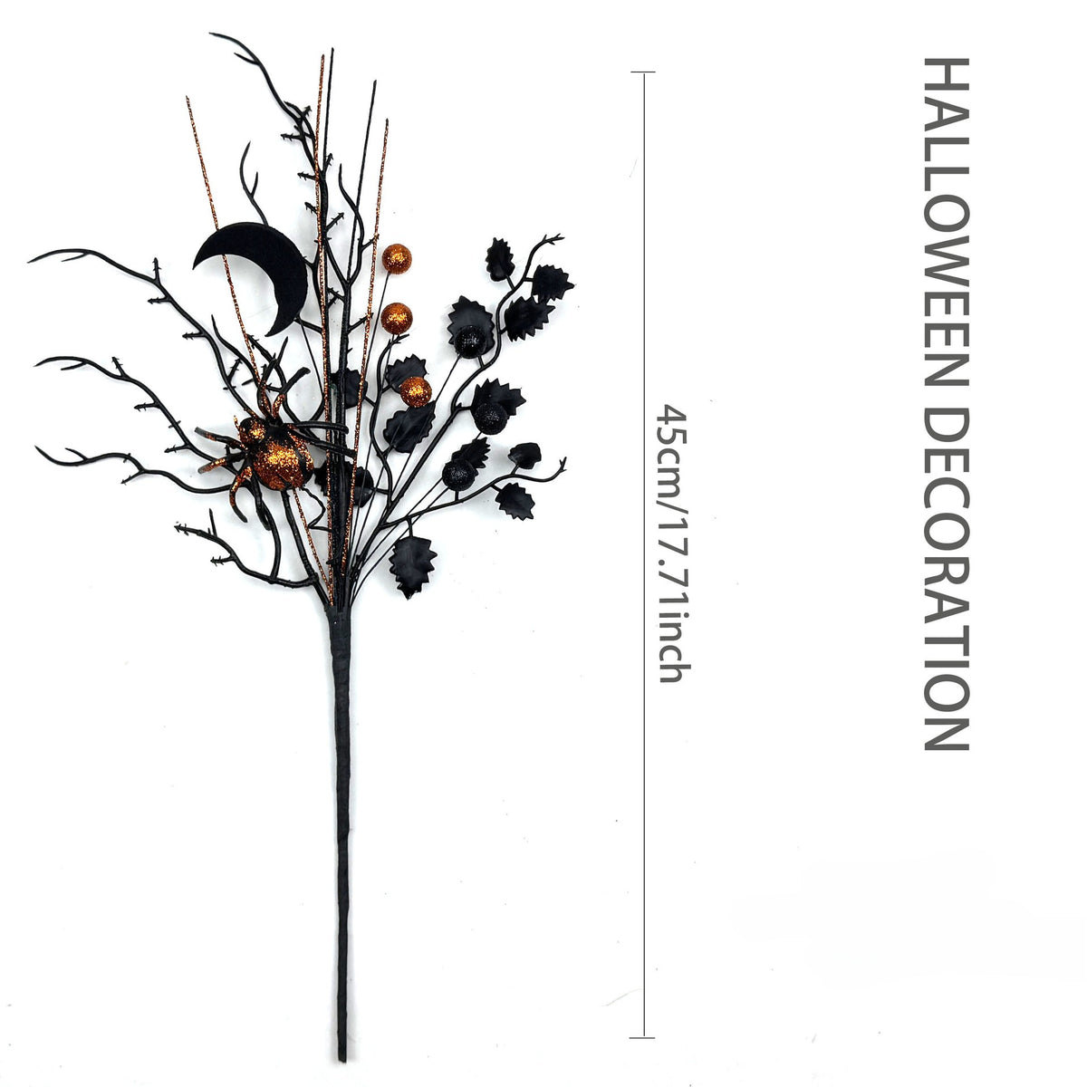 Halloween Black Branch Decorative Stem for Vase