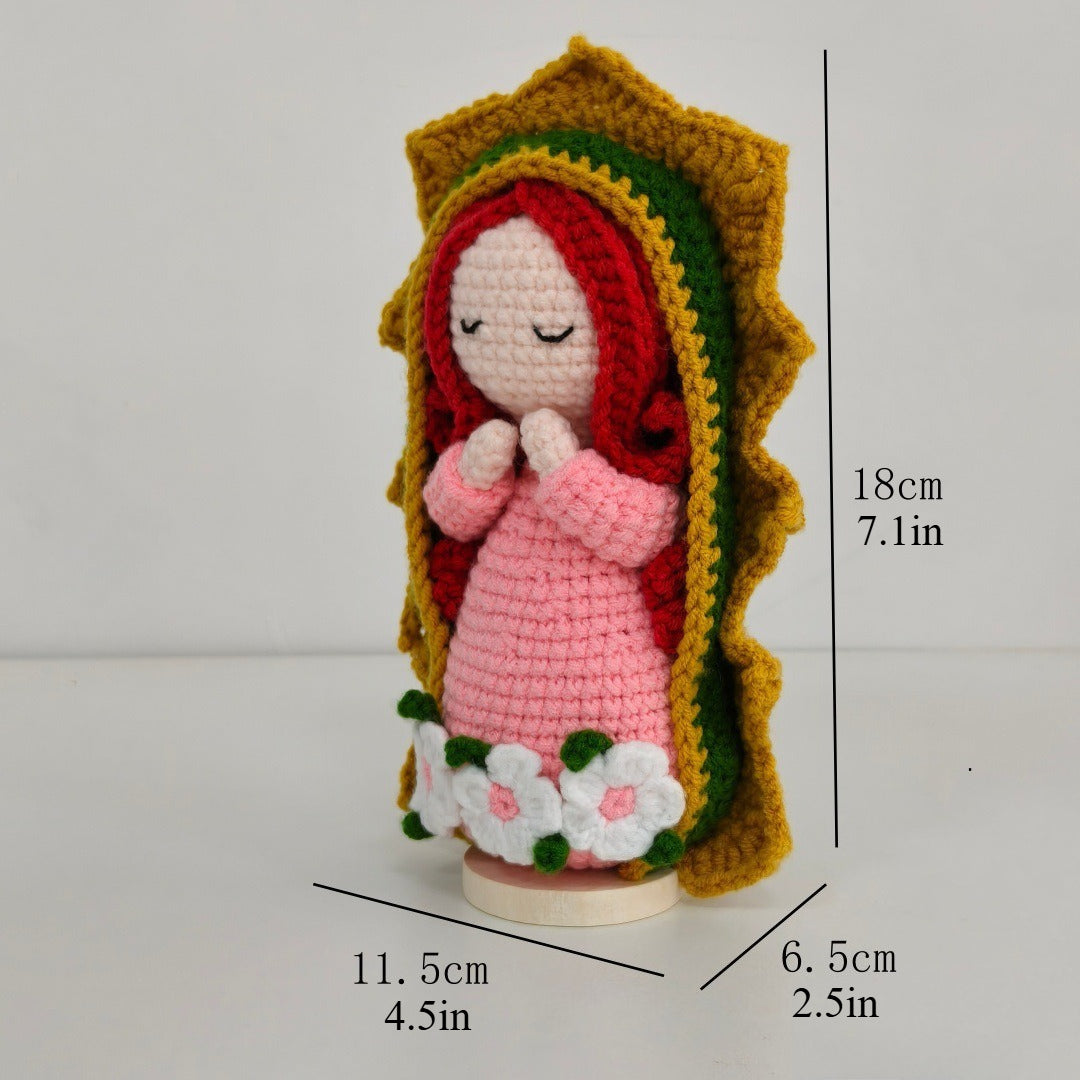 Handmade Crochet Fairy Girl Plush Doll Home Decor Gift