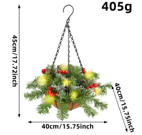 Snow Frosted Pinecone Christmas Wreath with Red Berries